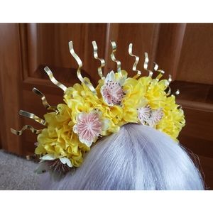 Headpiece Handmade Sunburst Floral Headband
